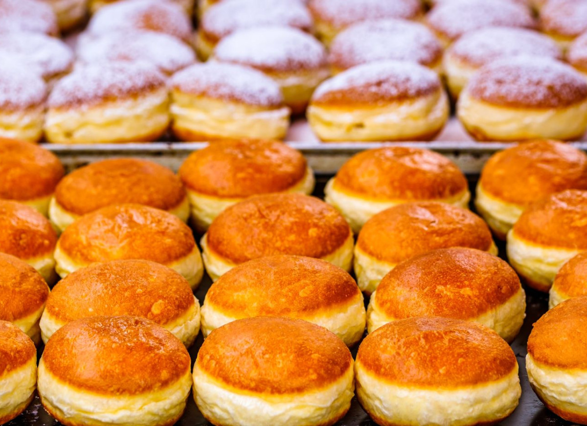 niemieckie pączki z kiełbasą