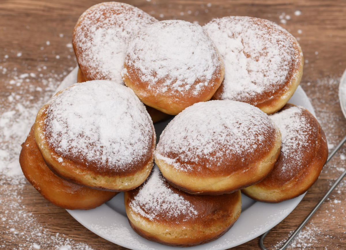 Pączki jagodowo-budyniowe