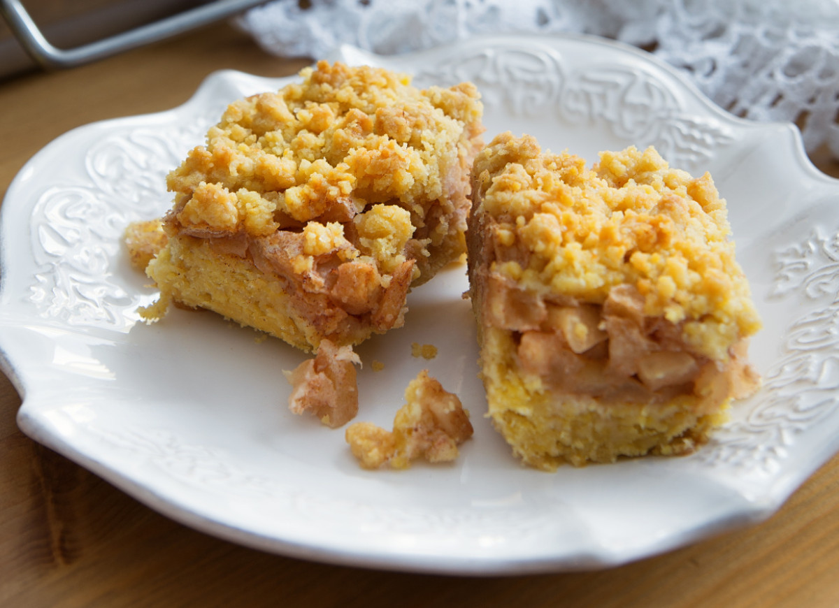 szarlotka z kruszonką