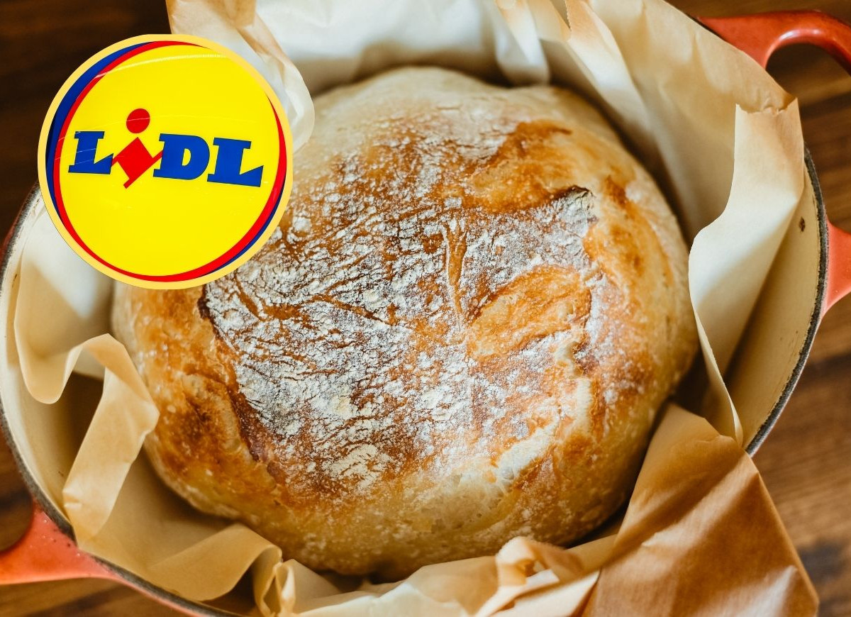 Chrupiący chlebek na zakwasie w garnku żeliwnym