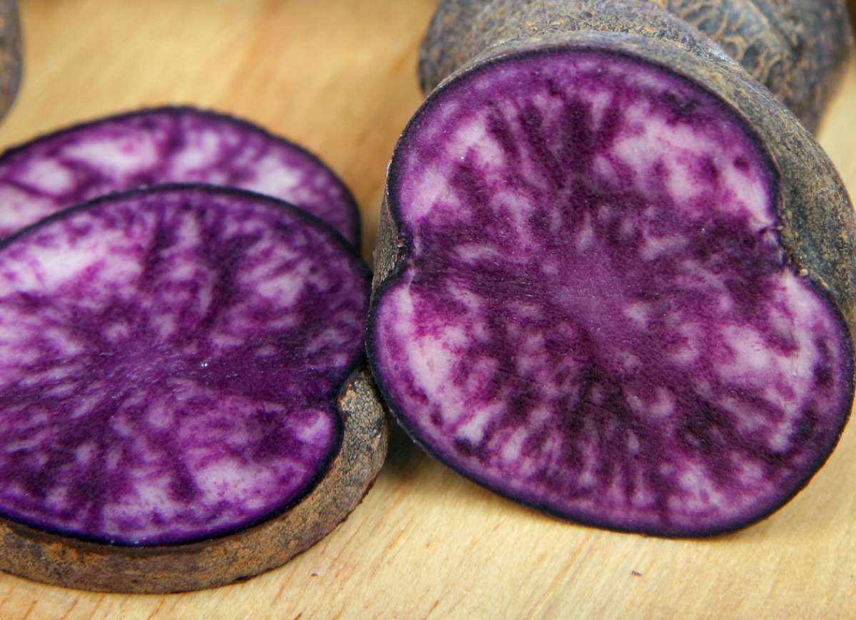 fioletowe ziemniaki