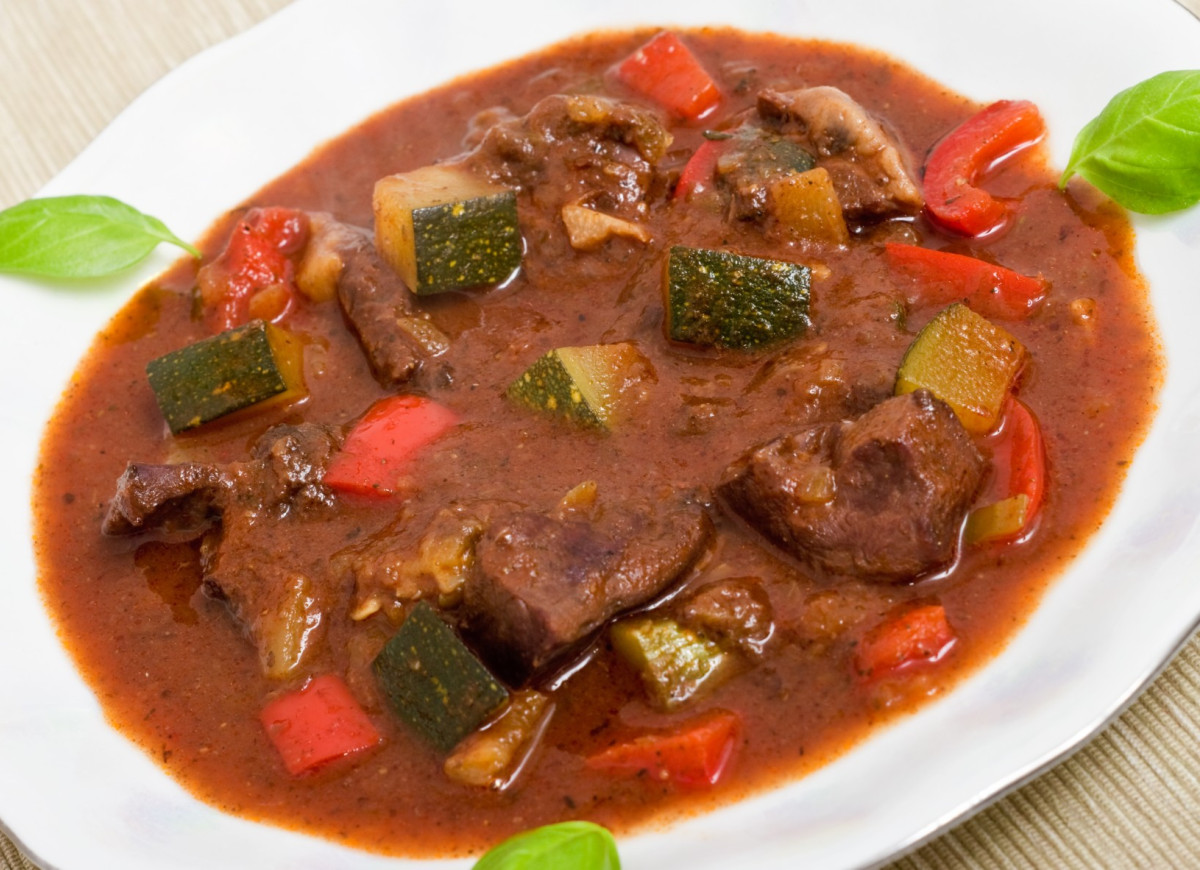 gulasz z serc wieprzowych