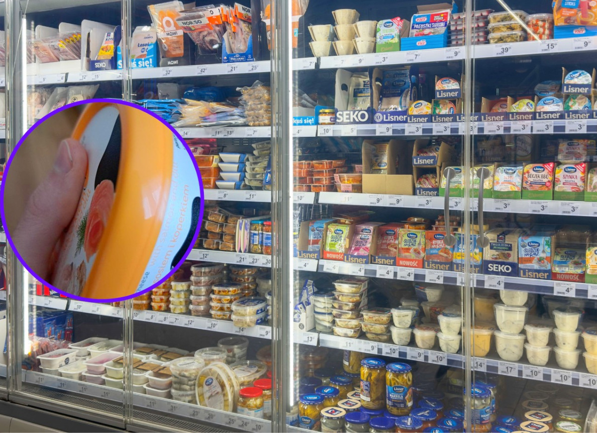 serek łaciaty z łososiem