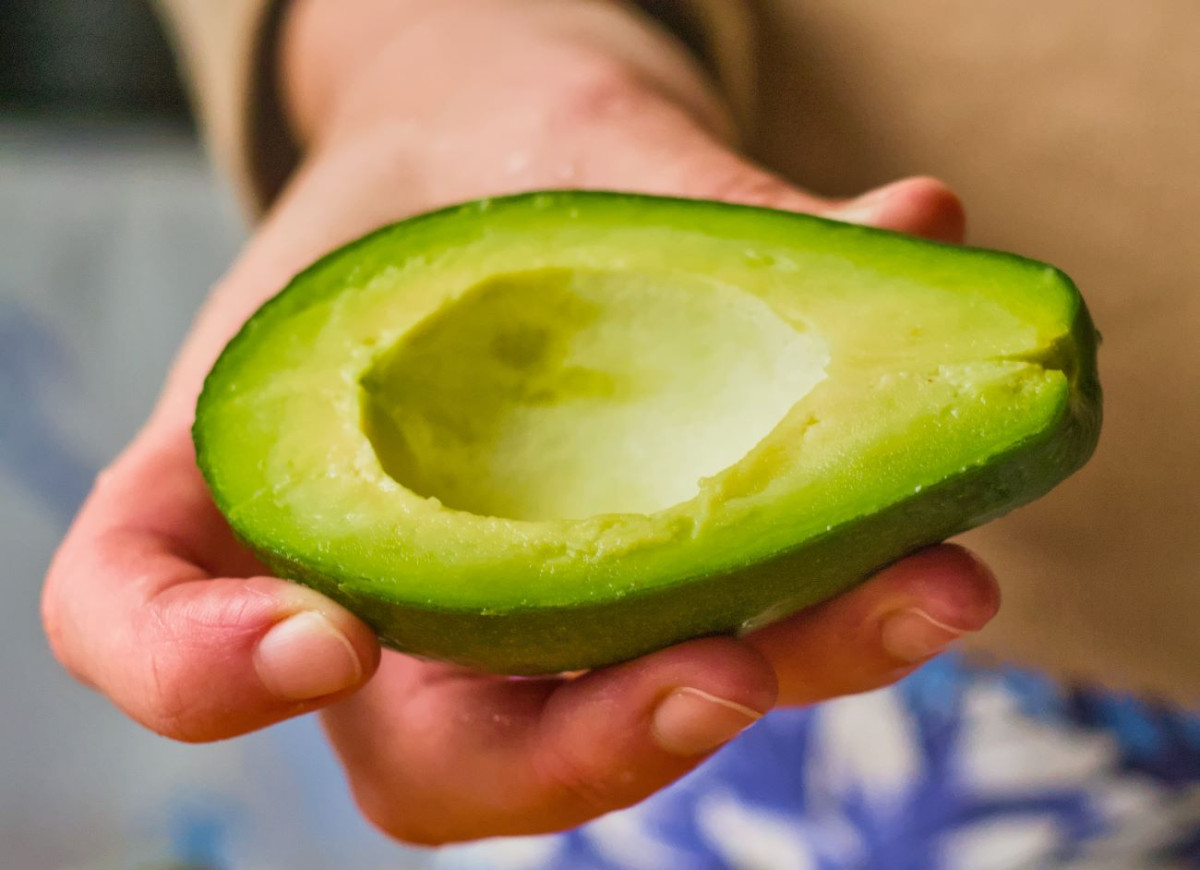 trik na awokado z mąką