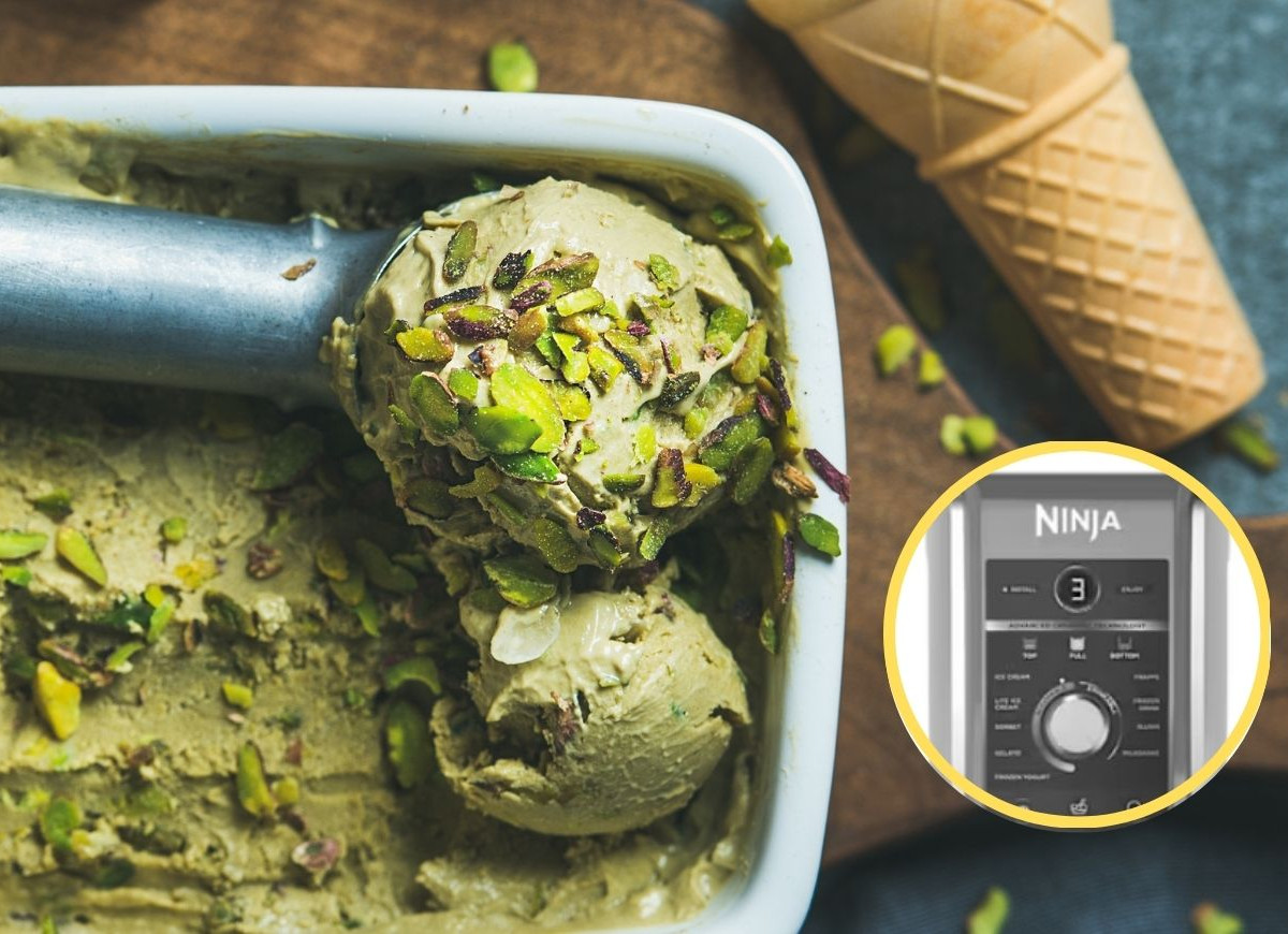 Lody pistacjowe domowej roboty