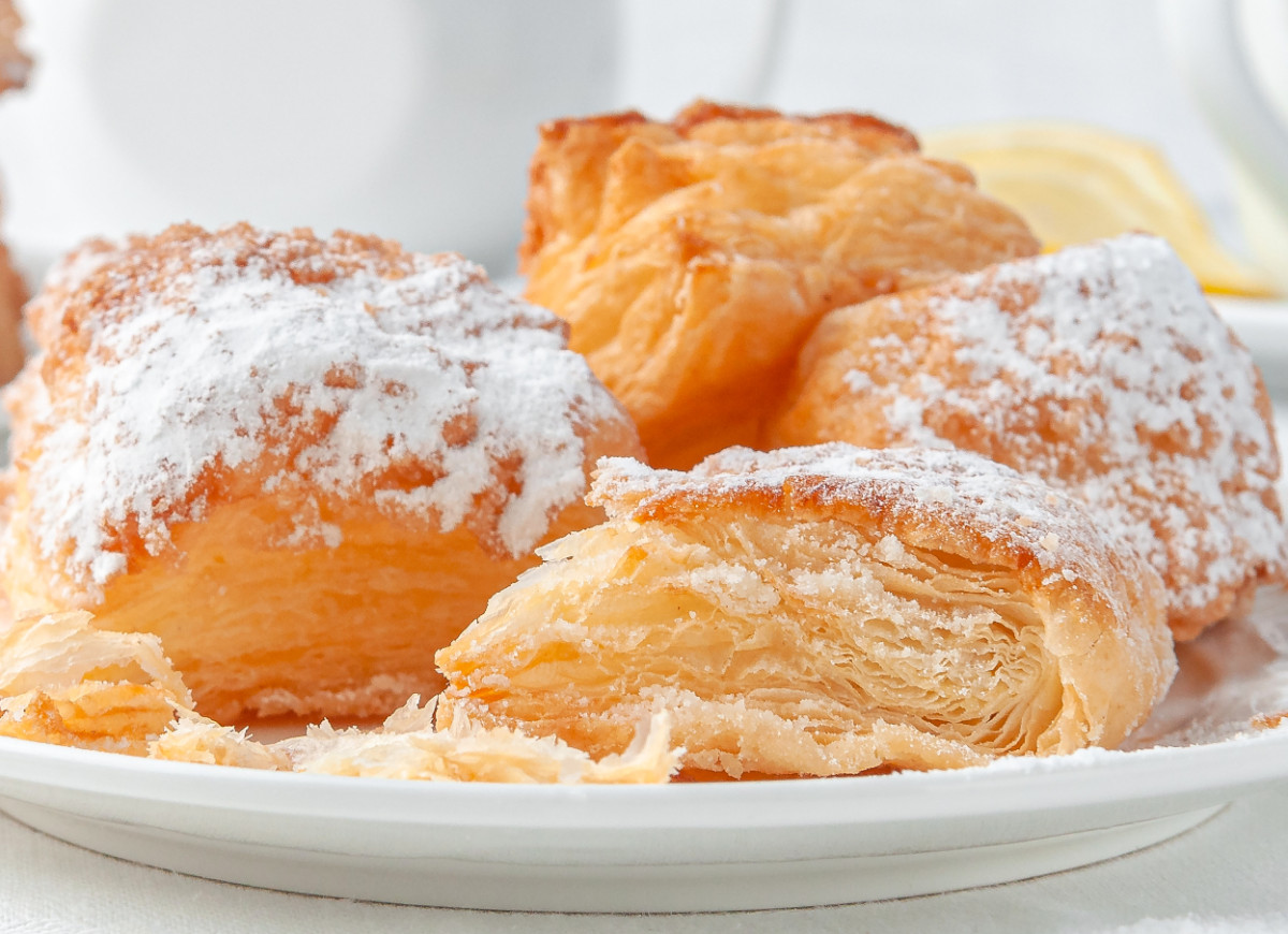 Upieczone ciasto francuskie