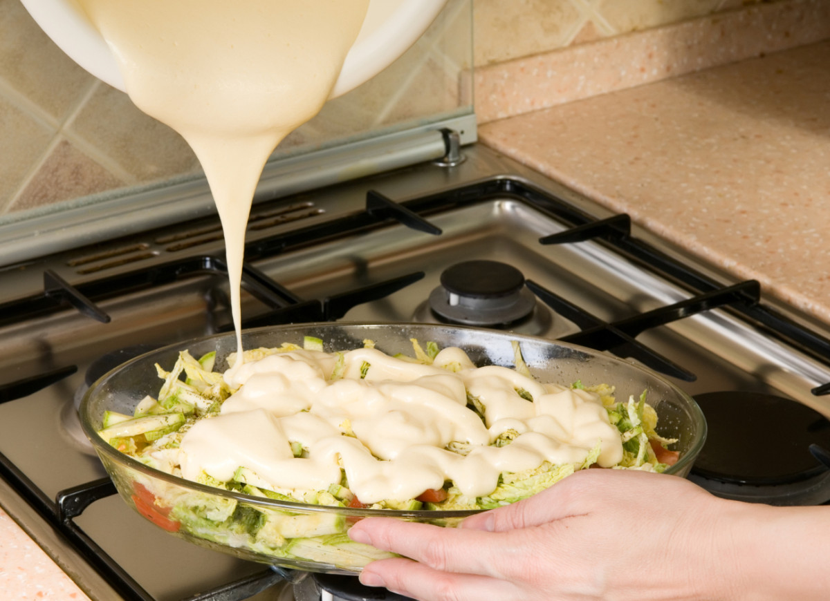 zapiekanka warzywna z beszamelem