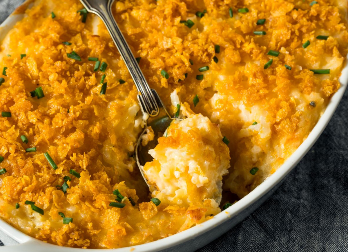 zapiekanka ziemniaczana z płatkami kukurydzianymi