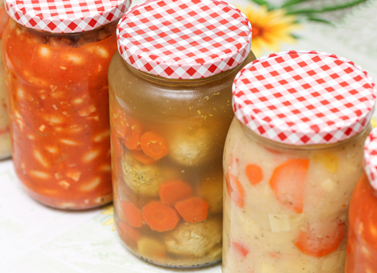 zupy w słojach do pasteryzacji