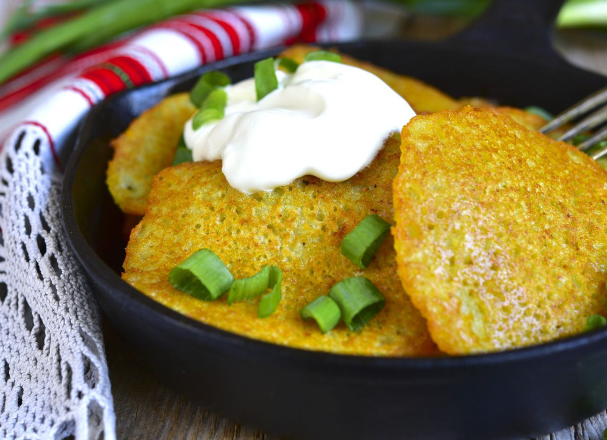 placki ziemniaczane z czerwonych ziemniaków