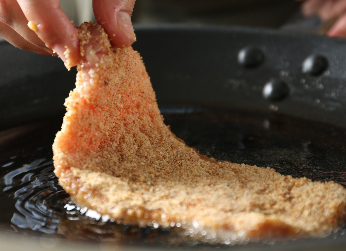 smażenie schabowych