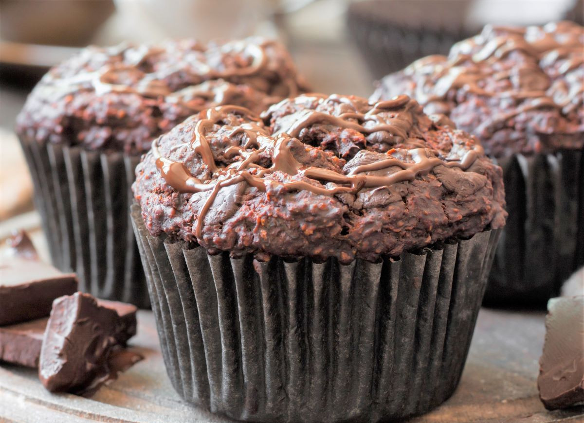 czekoladowe babeczki na Dzień Kobiet