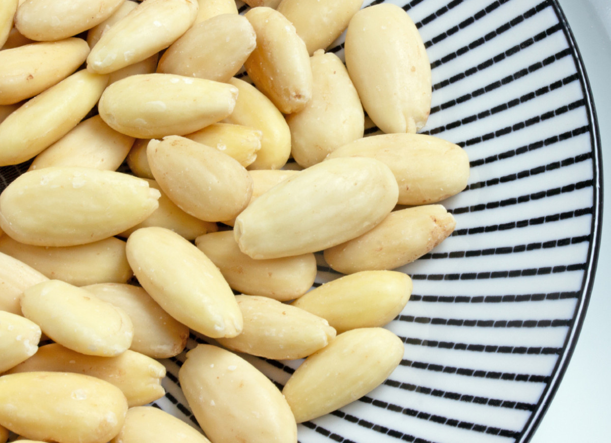 obrane migdały - myk z wrzątkiem