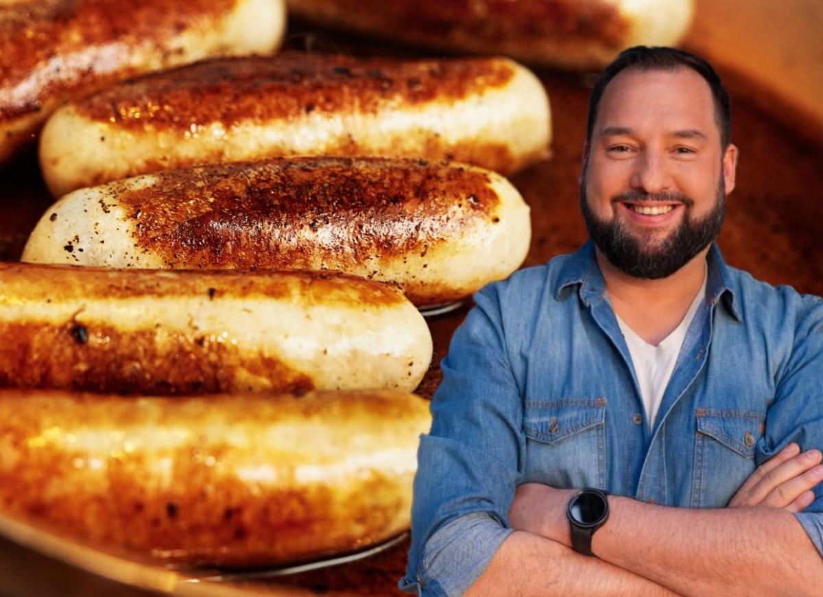 zapiekana biała kiełbasa Jaśka Kuronia