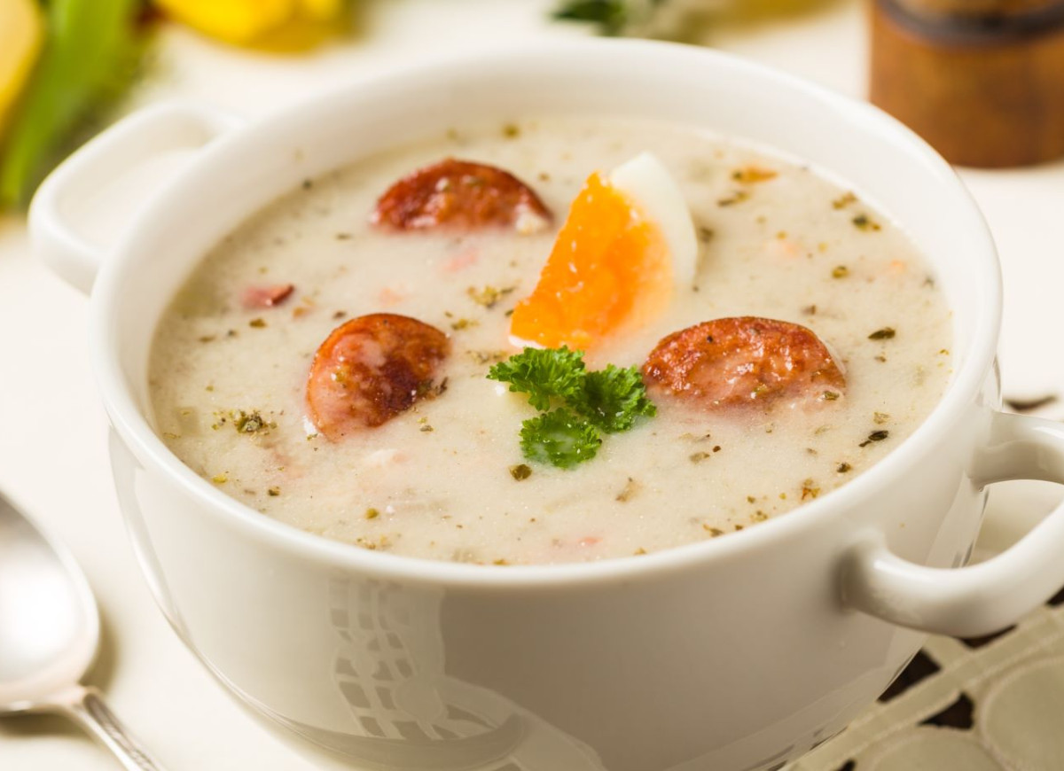 barszcz biały na golonce