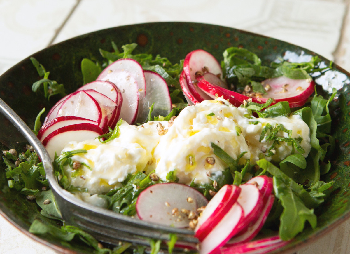 Sałatka ze straciatellą