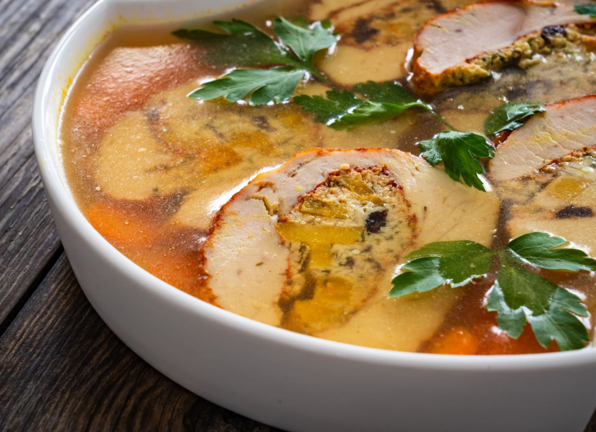 schab faszerowany w galarecie