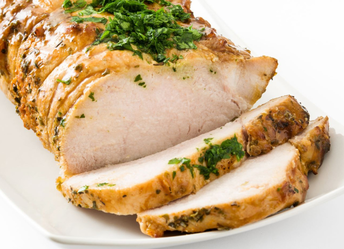 schab gotowany w rękawie