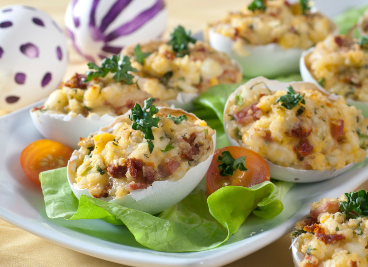 święconkowe jajka faszerowane