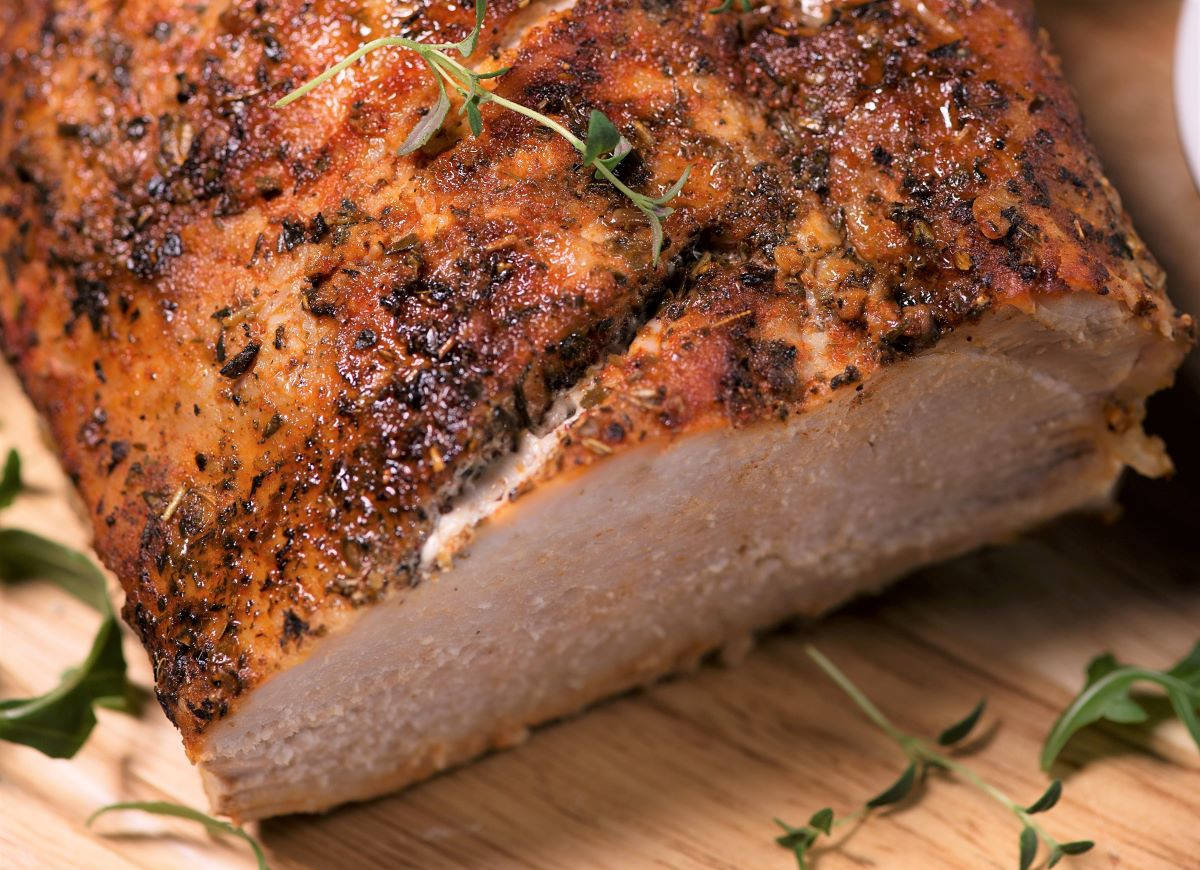 schab marynowany w soku z ananasa