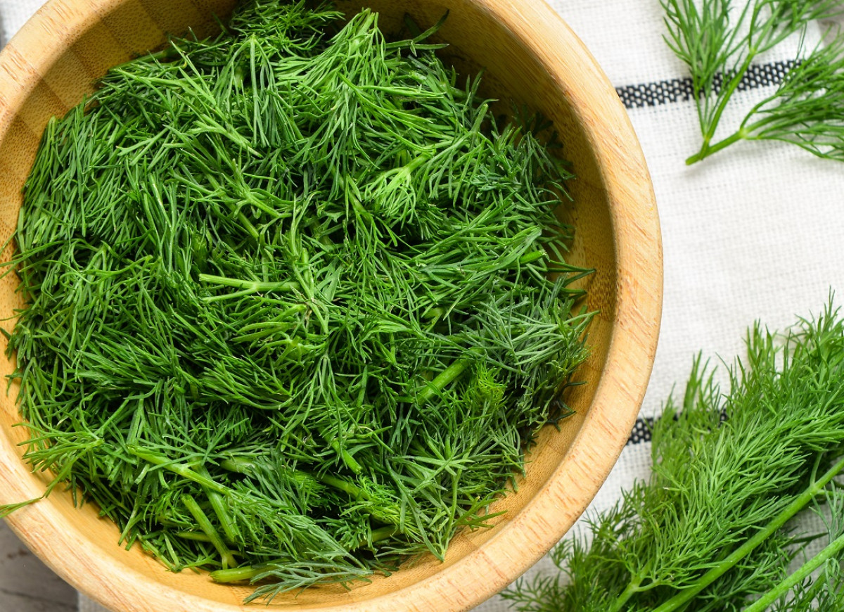 koperek posiekany w misce