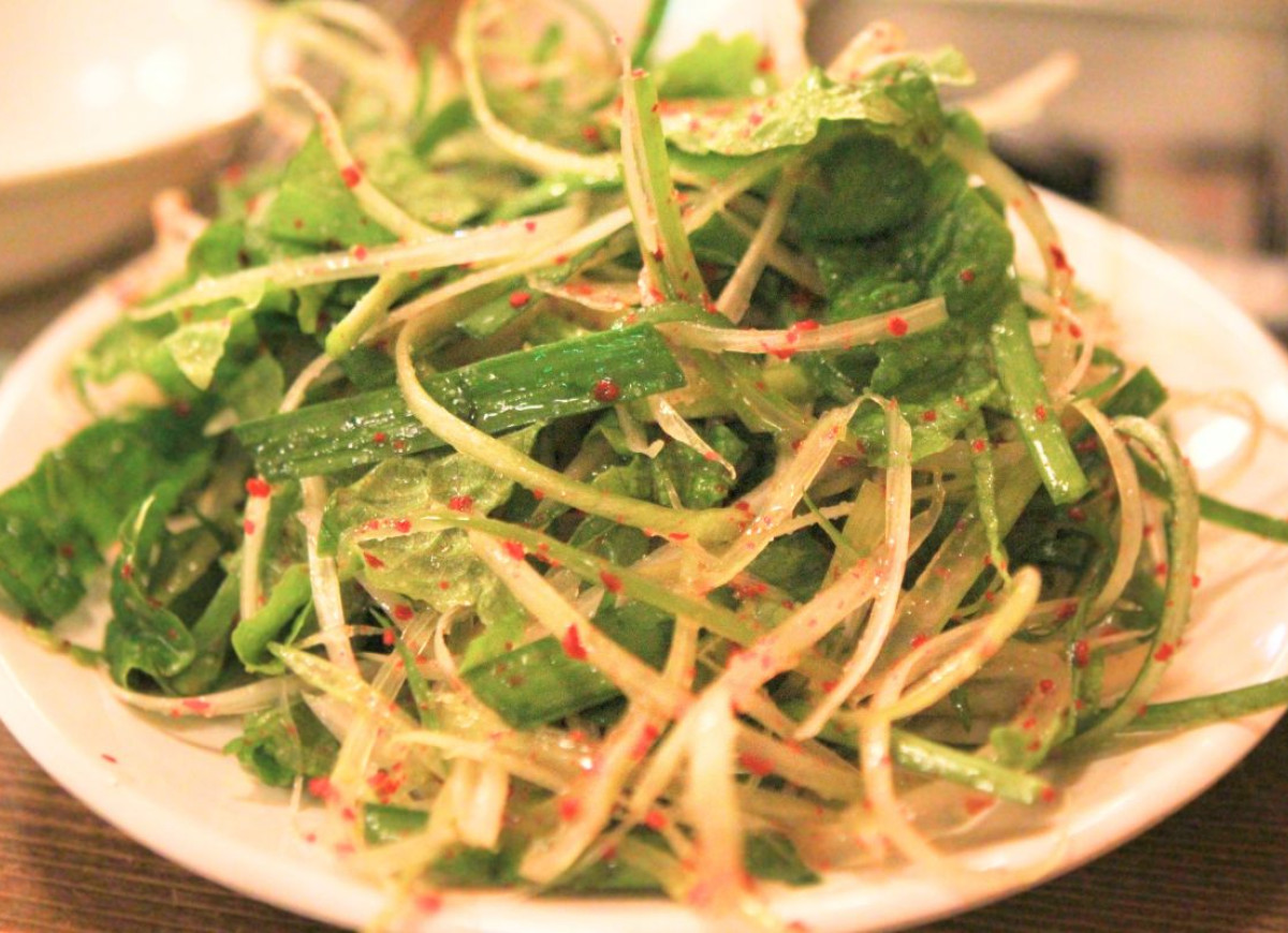 surówka z pora po azjatycku