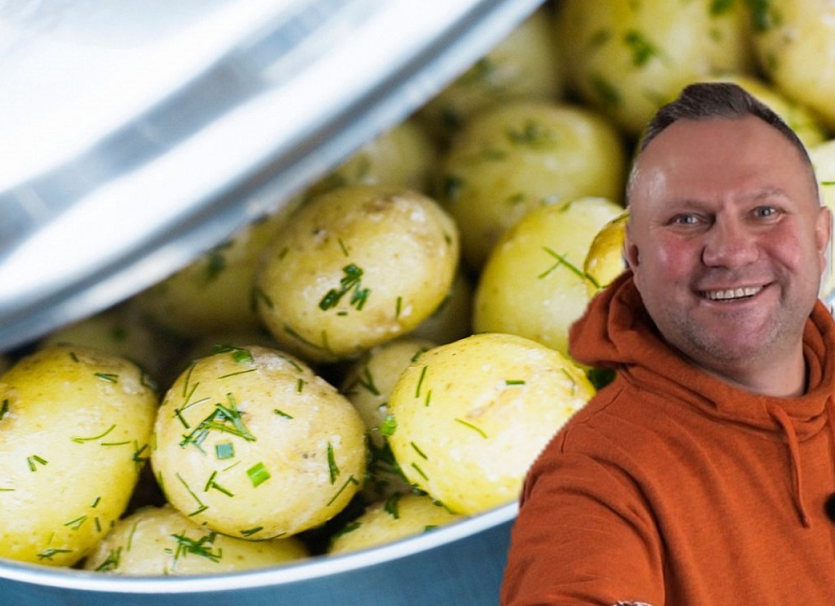 młode ziemniaczki Strzelczyka z kapustą