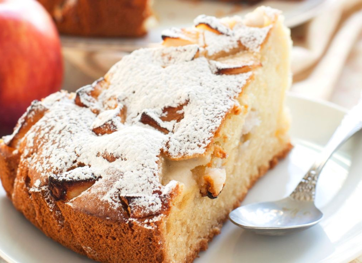 ucierane ciasto z jabłkami od teściowej