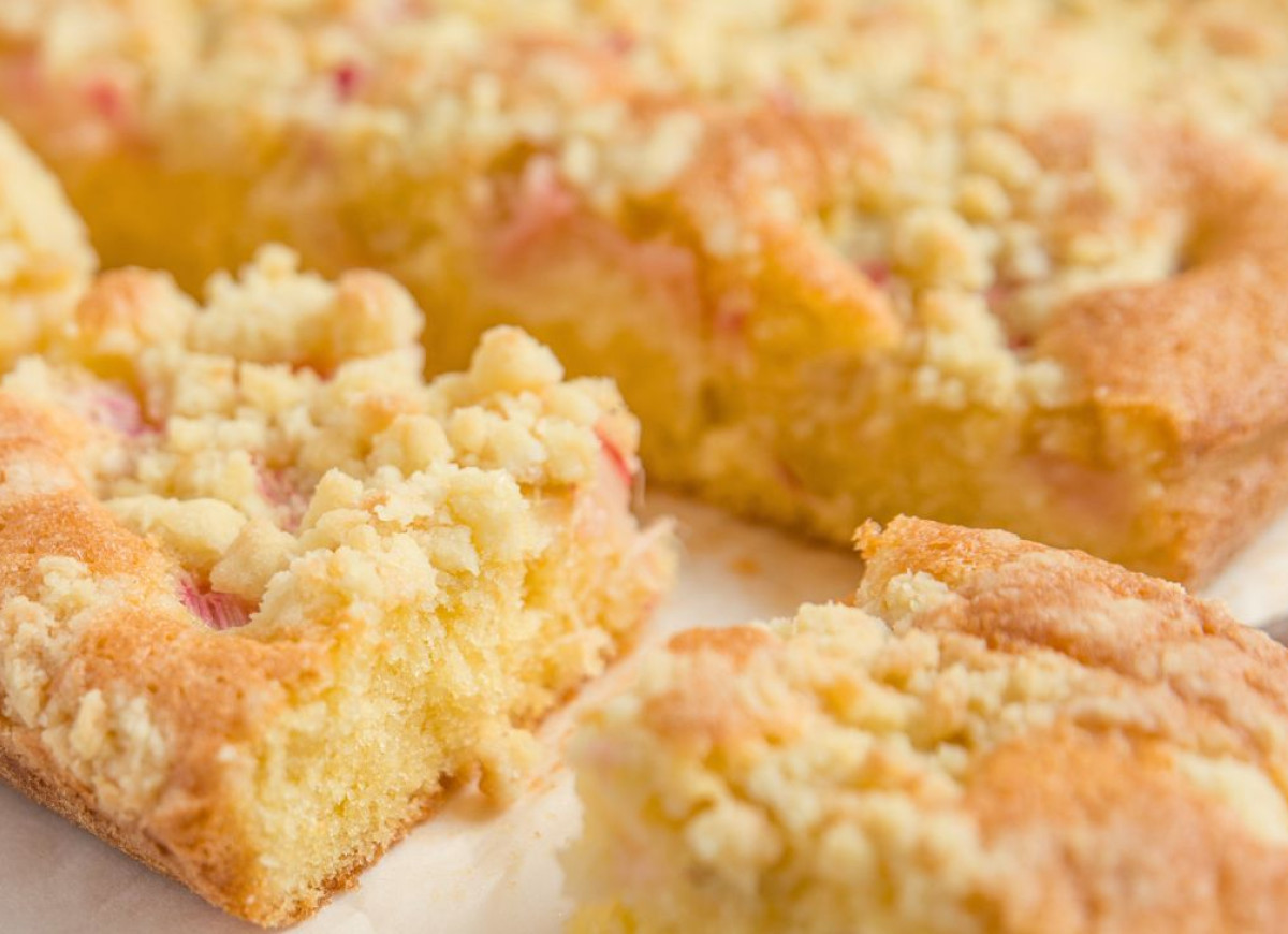 ciasto rabarbarowe na dużą blachę