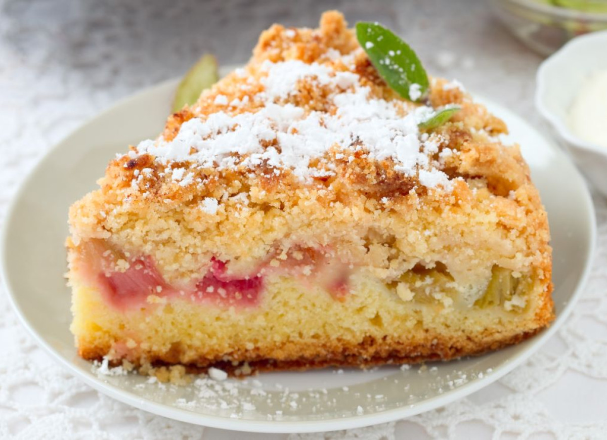 ciasto z rabarbarem na maślance