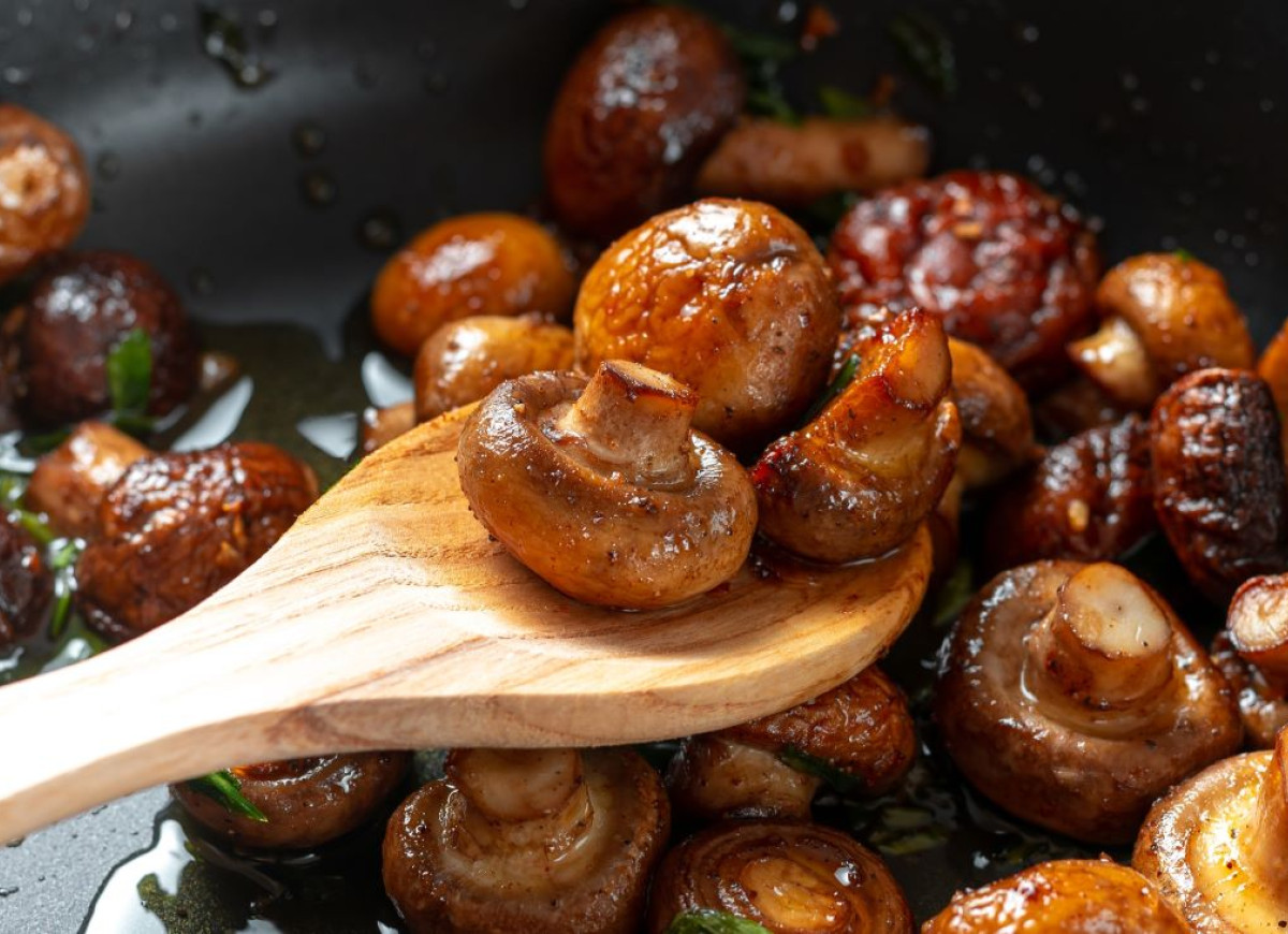 smażenie pieczarek - wstępna obróbka w mikrofali