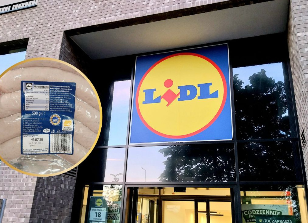 niemiecka kiełbasa na grilla z Lidla