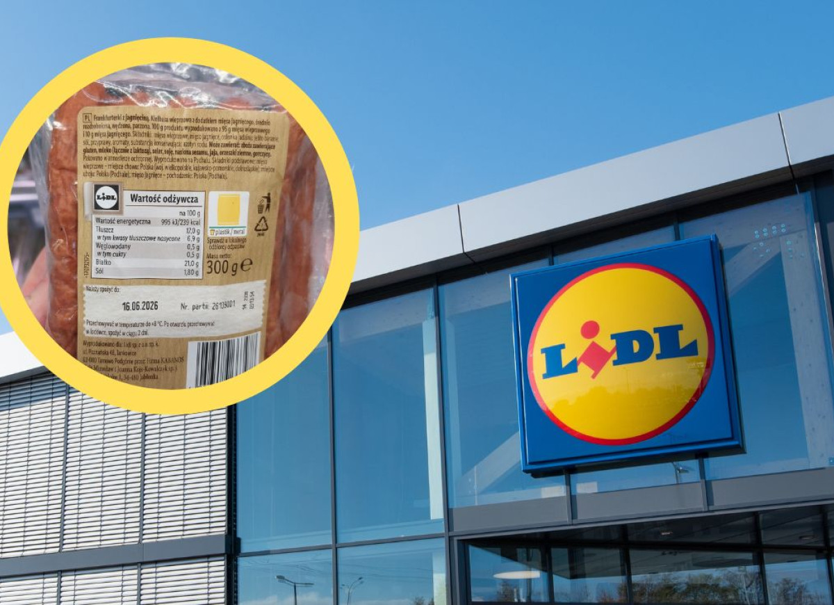 frankfurterki z jagnięciną z Lidla