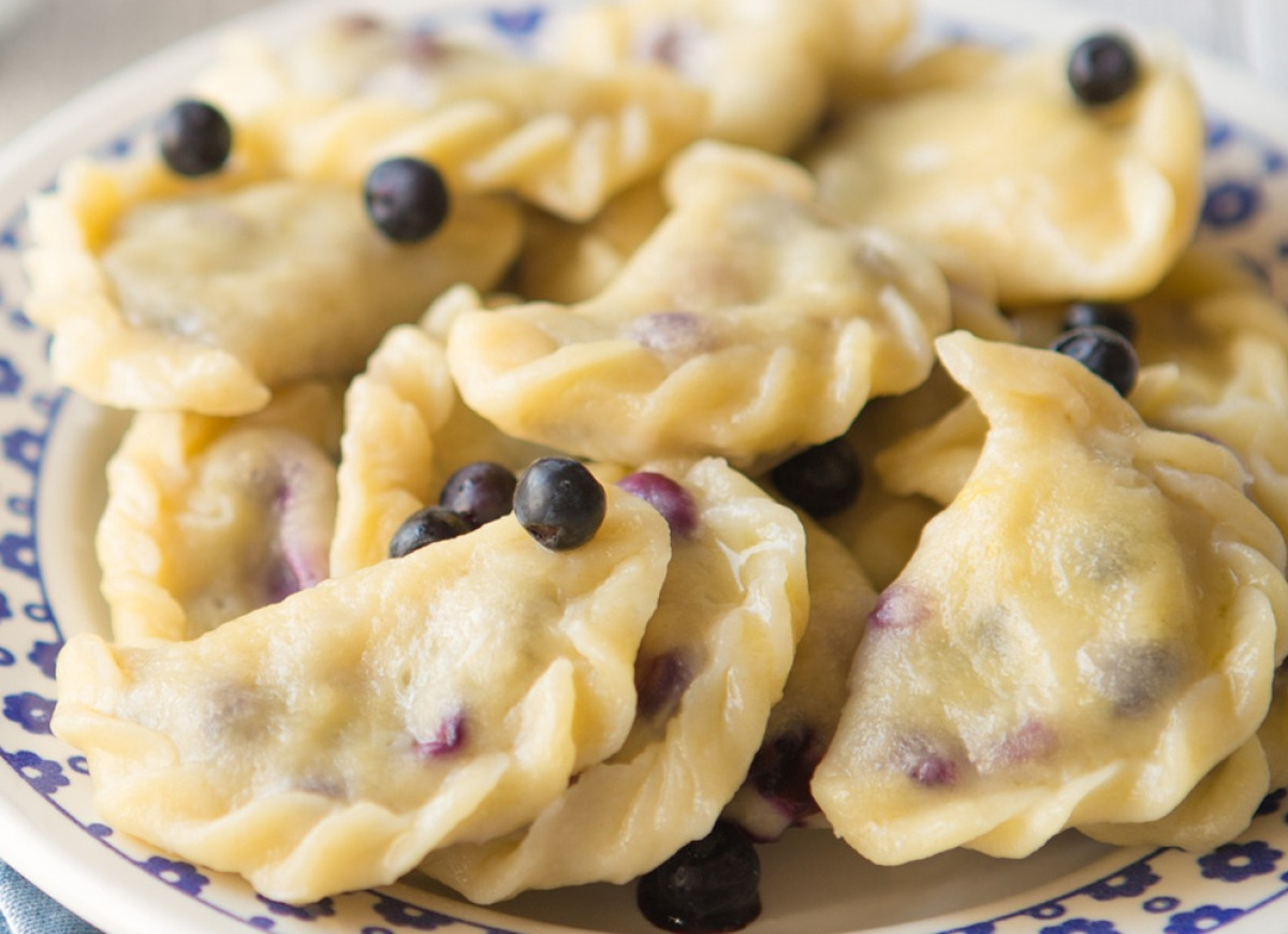 pierogi z jagodami