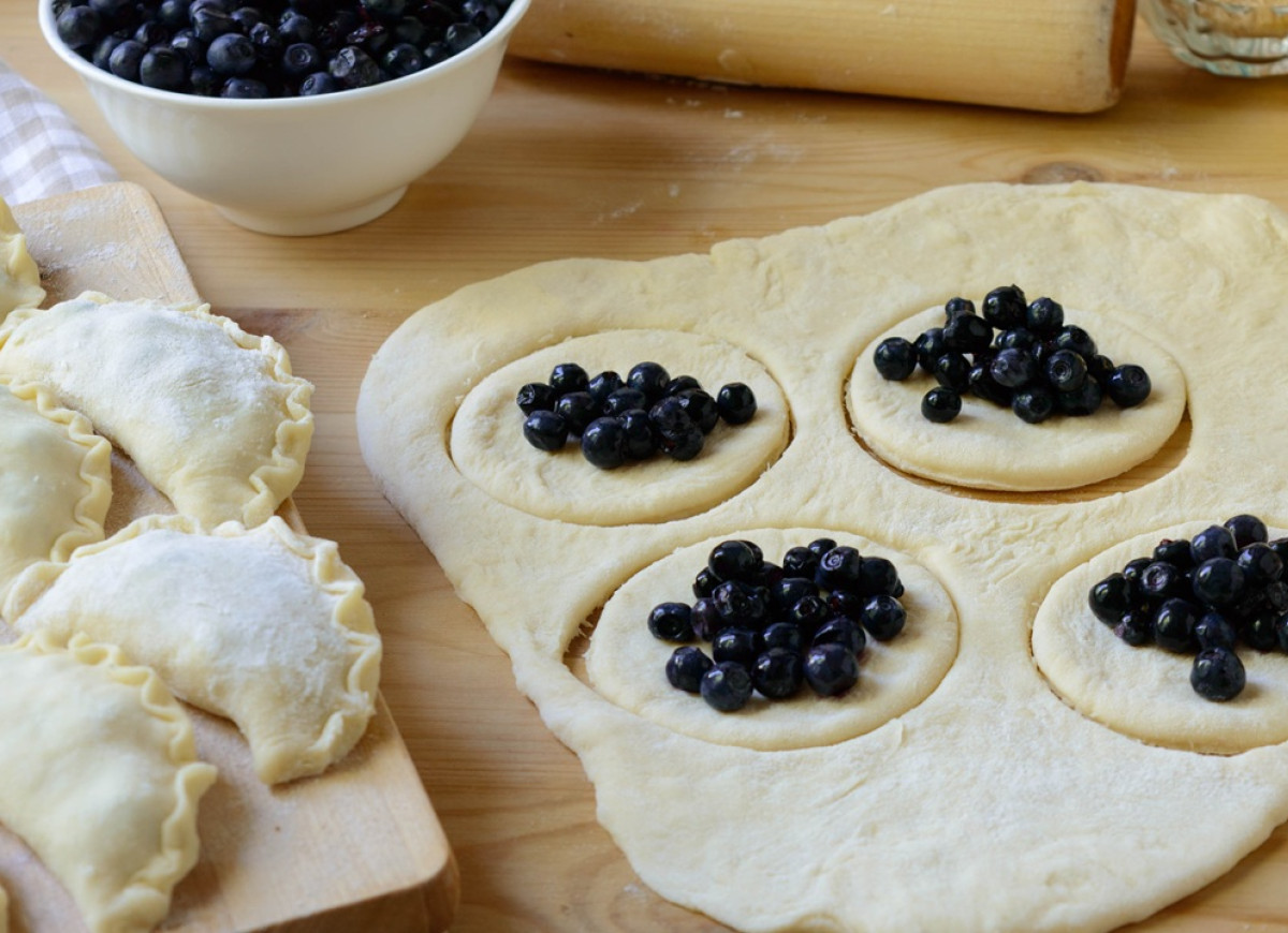 pierogi z jagodami