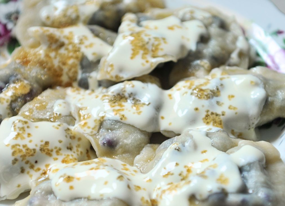 pierogi z jagodami