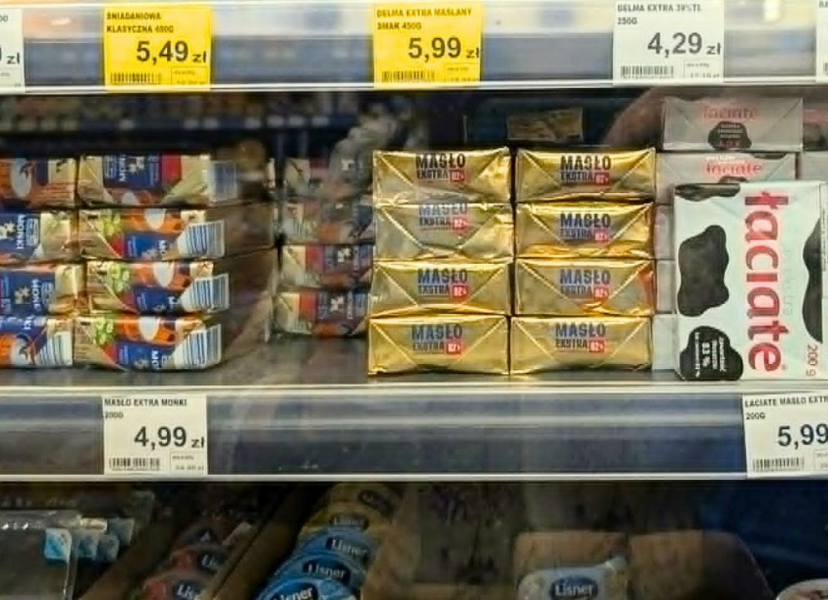 tanie polskie masło - burza w Czechach