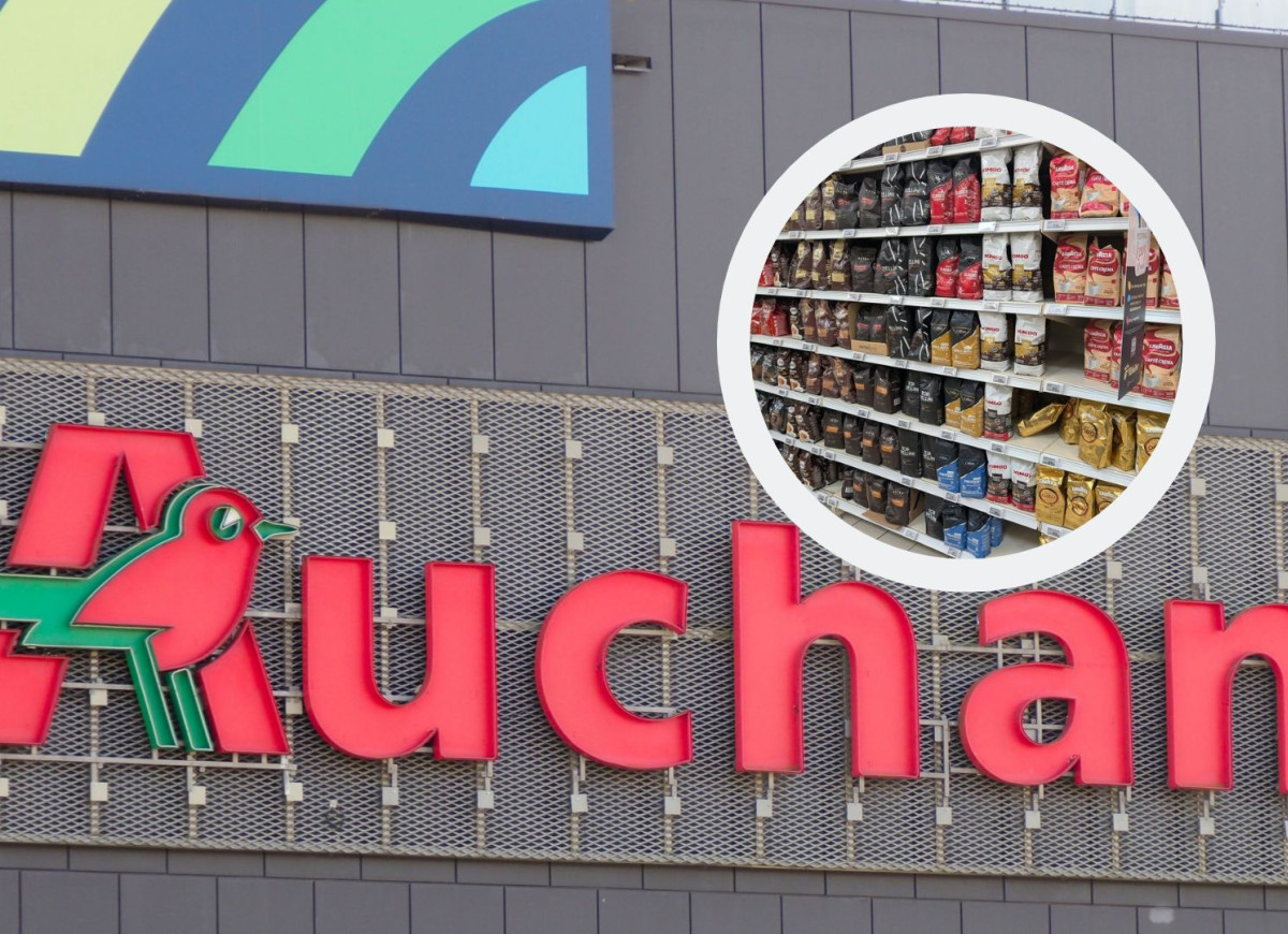 klipsy przeciwkradzieżowe na kawie w Auchan