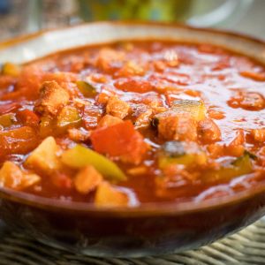 leczo z papryki, cukinii i dyni