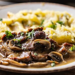 karkówka z pieczarkami