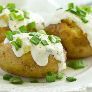 Ziemniaki z air fryera z serkiem