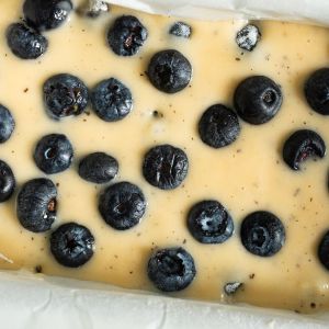 ciasto biszkoptowe z borówkami