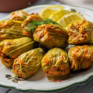 kwiaty cukinii faszerowane