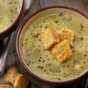 zupa krem zagęszczona kaszą jaglaną