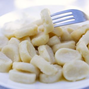 kopytka gotowane w mleku