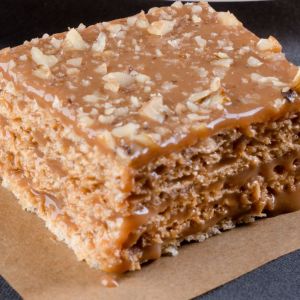 wafle z toffi i orzechami