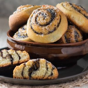 drożdżówki z makiem