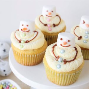 bałwankowe muffinki