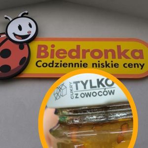 dżem morelowy z siemieniem Biedronka