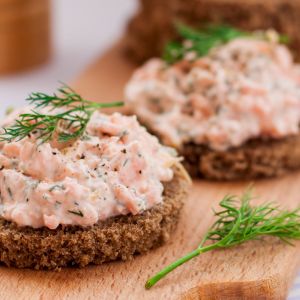 podwójnie pasta łososiowa do chleba